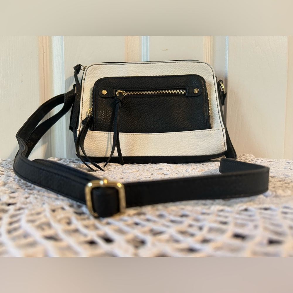 Black and White Crossbody Bag